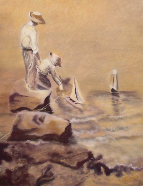 057 Sur les Rochers.jpg - Rochers (50x65 cm)